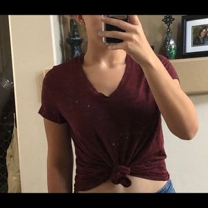 Maroon T-shirt